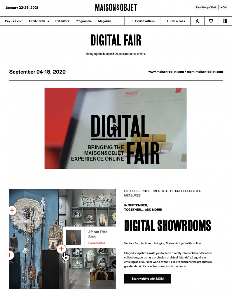 Digital Fair - Maison&Objet 2